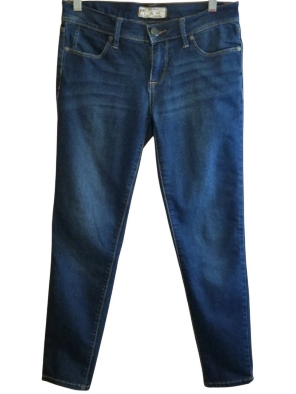 Free People Dark Blue Mid-Rise Ankle Length Cropped Jeans
